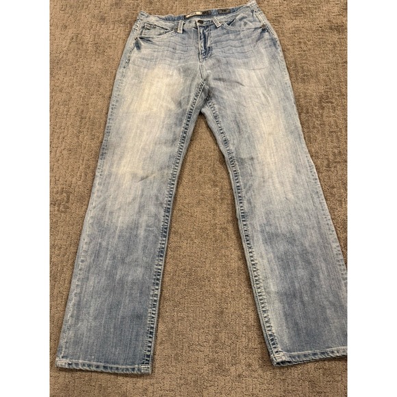 Buckle Other - BKE Seth Thick Stitch Wide Blue Denim Jeans Size 34L (M1)